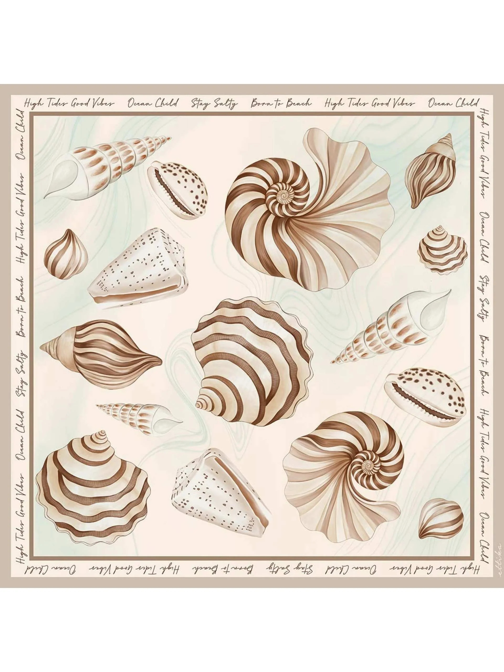 Coastal Sea Shell Scarf | Ettika