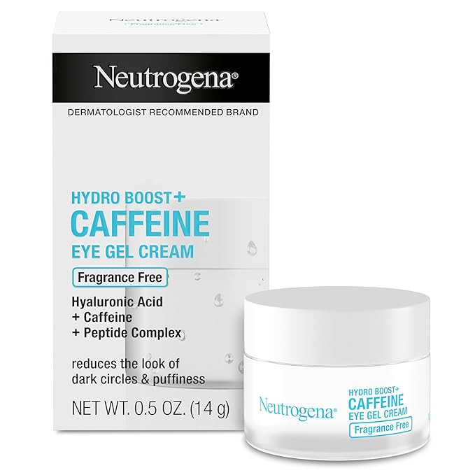 Neutrogena Hydro Boost + Eye Cream for Dark Circles & Puffiness, Under Eye Cream with Caffeine, H... | Amazon (US)