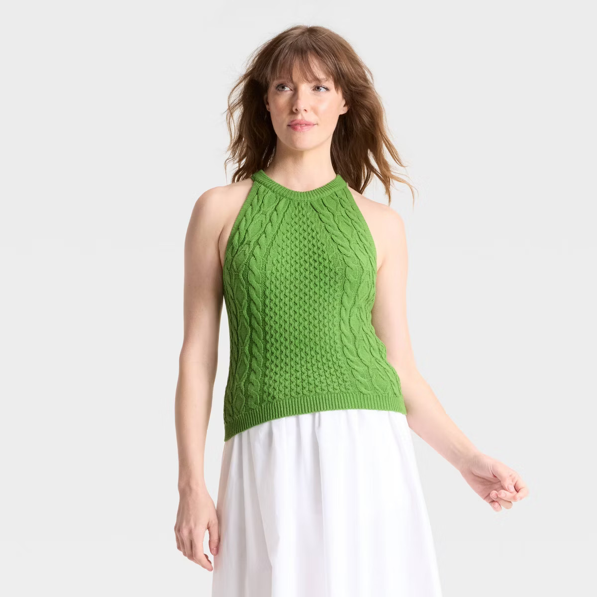 Women's Cable Crewneck Pullover Sweater Vest - A New Day™ | Target