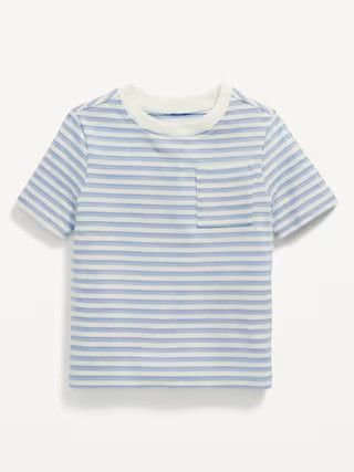 Short-Sleeve Striped Pocket T-Shirt for Toddler Boys | Old Navy (US)