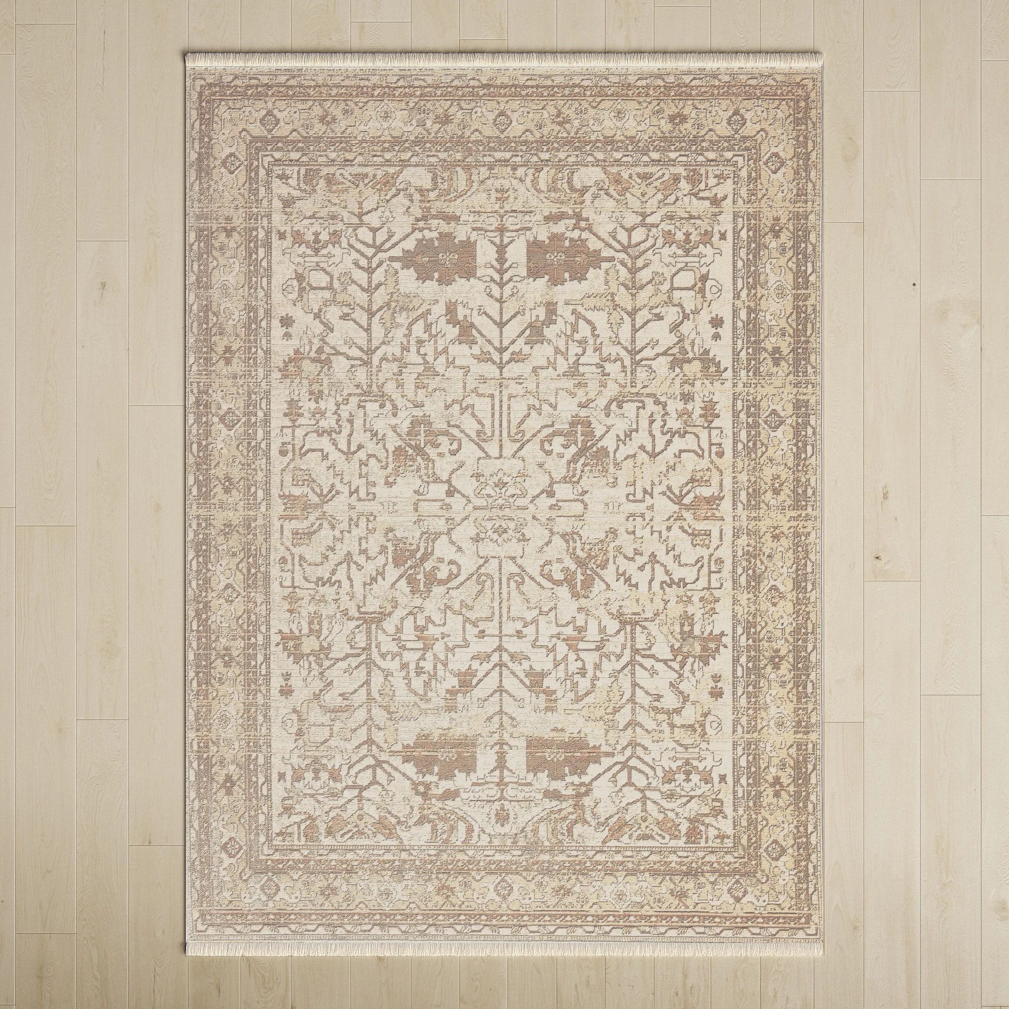 Birch Lane™ Cupertino Oriental Cream/Light Gray Area Rug & Reviews | Wayfair | Wayfair North America