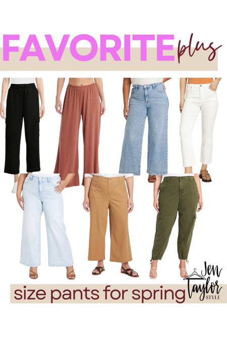 The best Plus size pants and plus size jeans for spring outfits! 

#LTKplussize #LTKfindsunder50 #LTKstyletip
