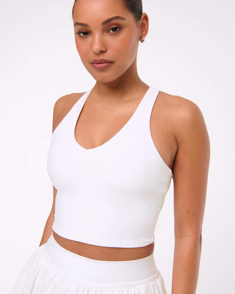 Women's YPB sculptLUX Racerback V-Neck Tank | Women's Tops | Abercrombie.com | Abercrombie & Fitch (US)