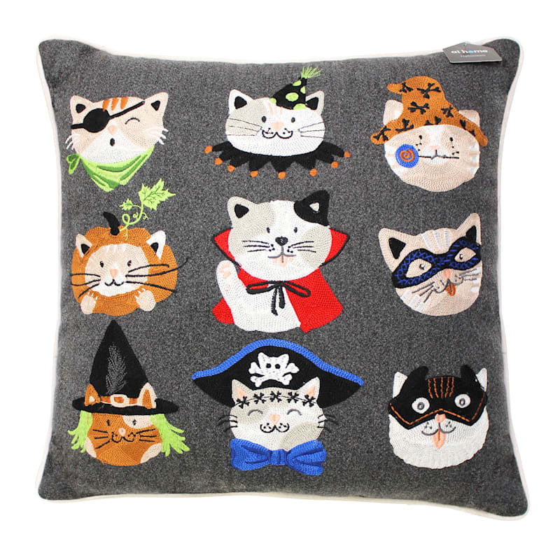 Halloween Cats Throw Pillow, 20" | At Home