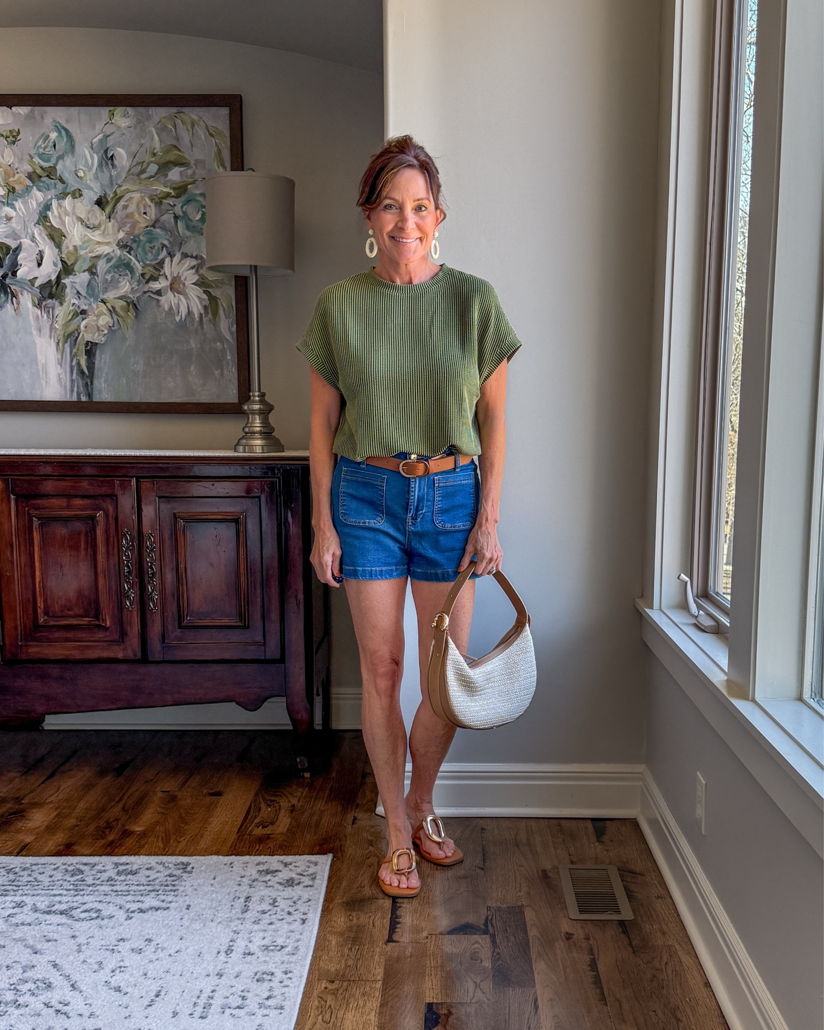 One lounge set. Four ways. This is how I pack light.

This green lounge set is comfortable enough for travel days but polished enough to wear out to dinner — and that’s exactly why it earns space in my suitcase.

Here’s how I styled it:
• With denim shorts for casual summer days
• With white tailored pants for a more elevated look
• With a skirt for an easy feminine outfit
• As a matching set for effortless comfort

When one base piece creates multiple outfits, that’s smart packing and smart shopping.

Everything linked here 👇

#AmazonFashion #StyleOver40 #TravelStyle #MidlifeChic

#LTKTravel