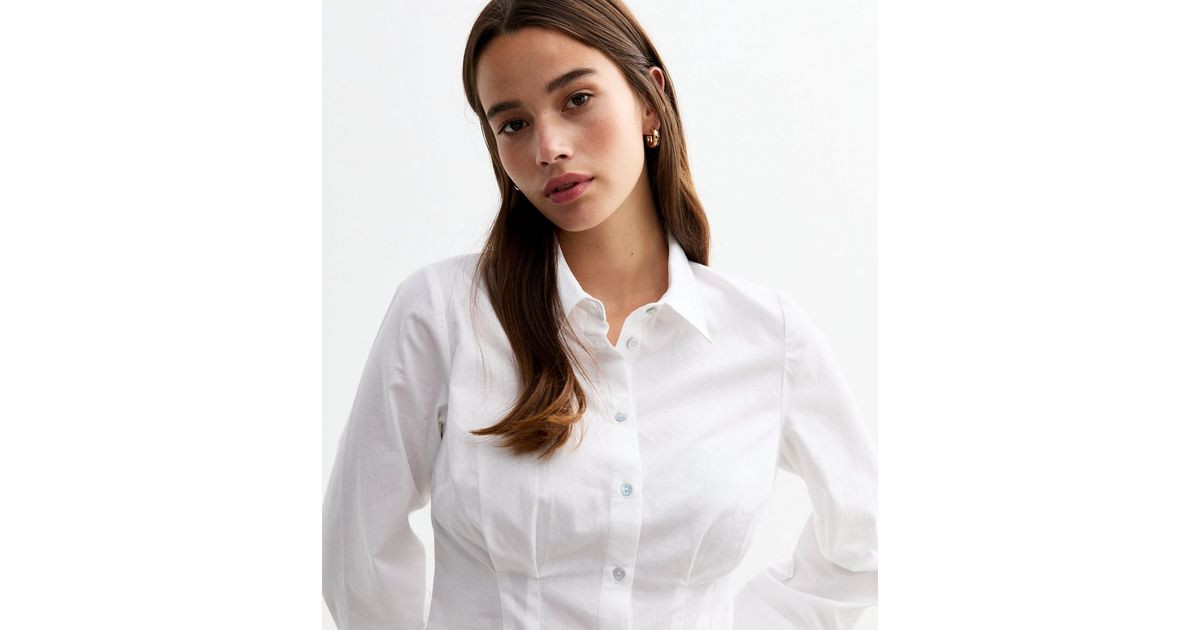 White Cotton Tailored Shirt 
						
						Add to Saved Items
						Remove from Saved Items | New Look (UK)