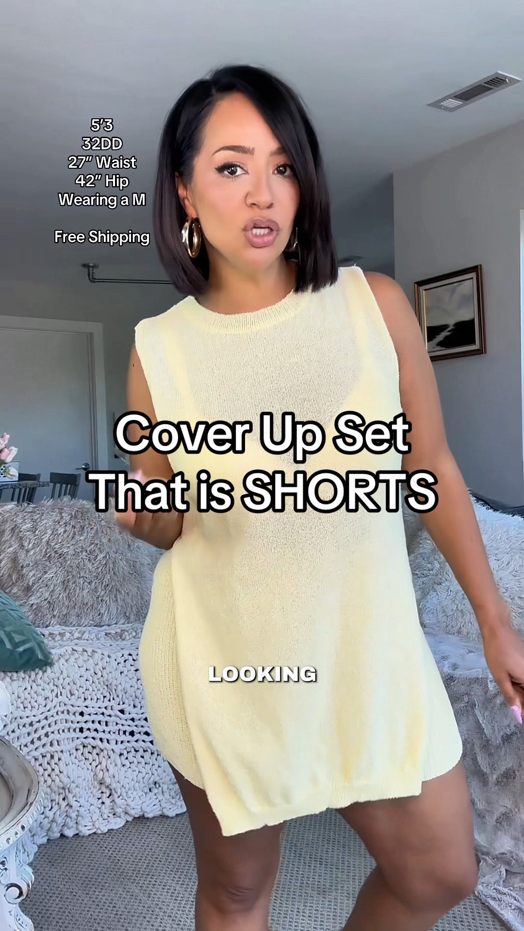 Knit cover up shorts set for vacation or loungewear! 💛🧈 Love the butter yellow color 

WHERE TO WEAR IT: beach day, boat day, errands, at home 
STRETCH: Yes
TRUE TO SIZE: Yes
OVERALL FIT: Top is oversized, shorts slim fit 
PETITE FRIENDLY: Yes

Sizing ⬇️
5’3 
Bust: 32DD
Waist: 27”
Hips: 42”
Wearing Size M

Make sure you download the ✨FREE✨ LTK app and follow me @heyrissyrozay for all my style and beauty finds 🫶🏽

over 40 outfit 
petite curvy outfits

#LTKootd #LTKOver40 #LTKPetite