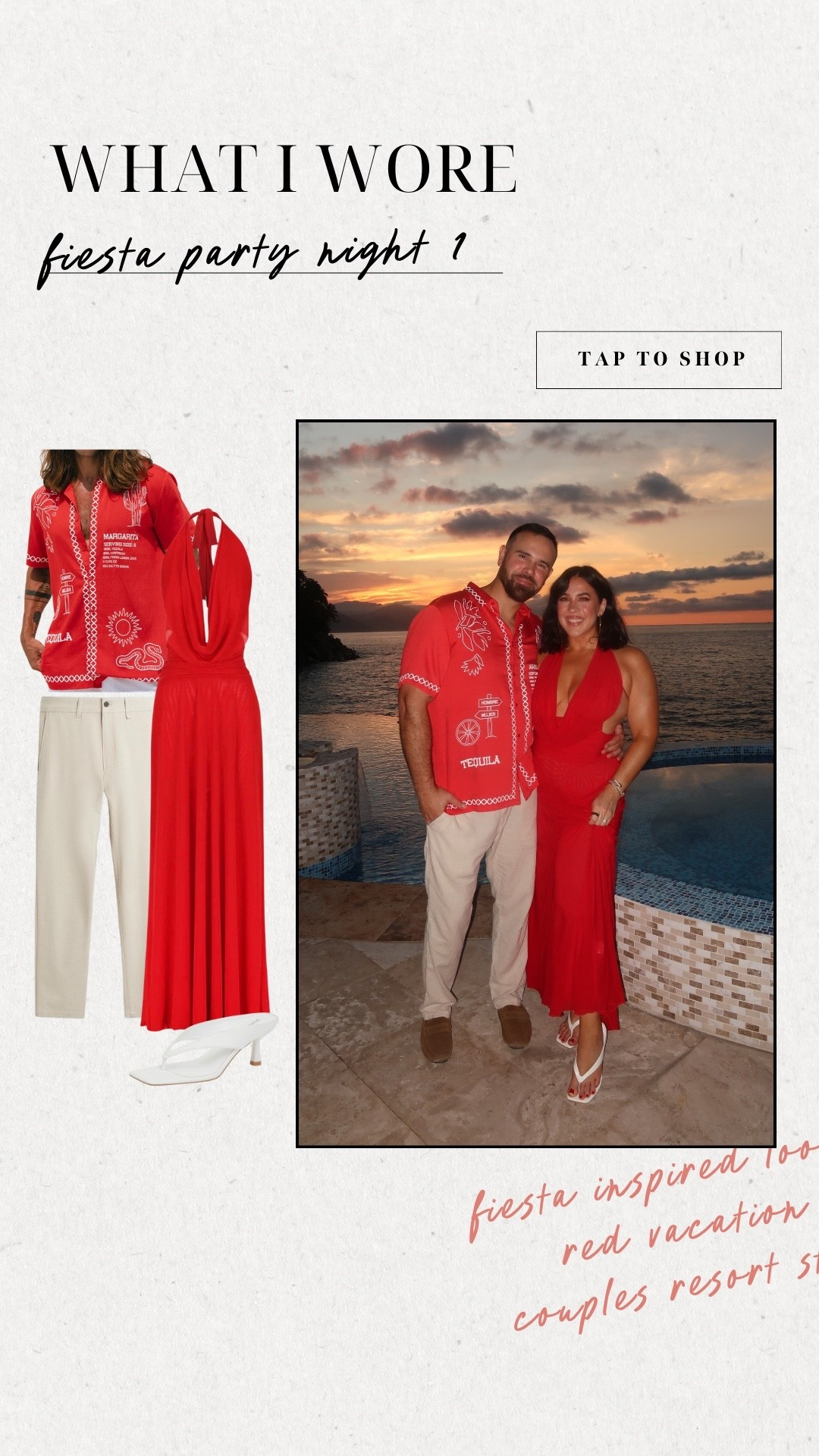 Mine and Tom's fiesta outfit! All red vacation outfit, dress is Peppermayo but not linkable so linking similar! 

Vacation outfit

#LTKTravel #LTKootd #LTKSeasonal