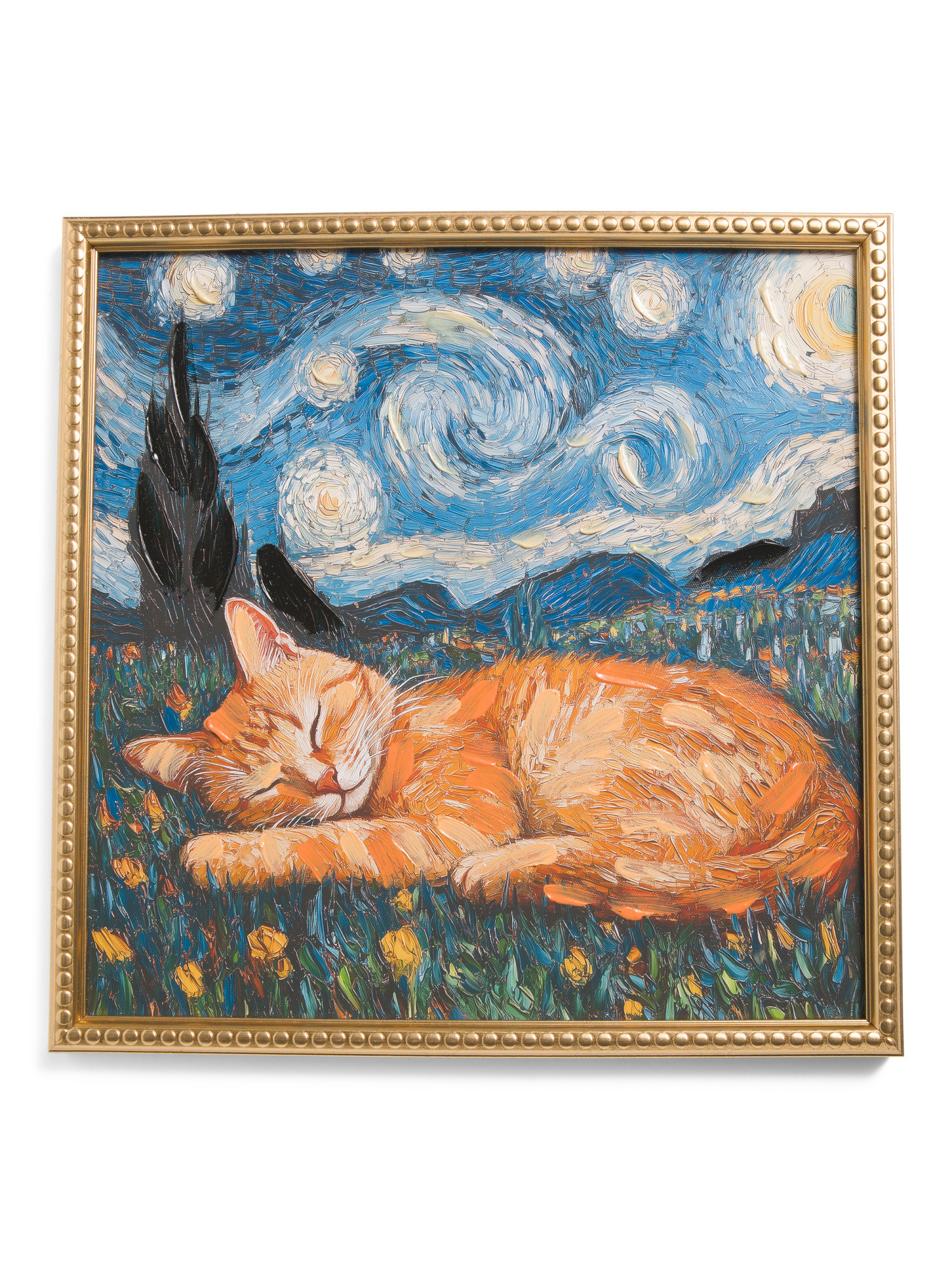 16x16 Cat Nap Under The Stars Wall Art | Marshalls