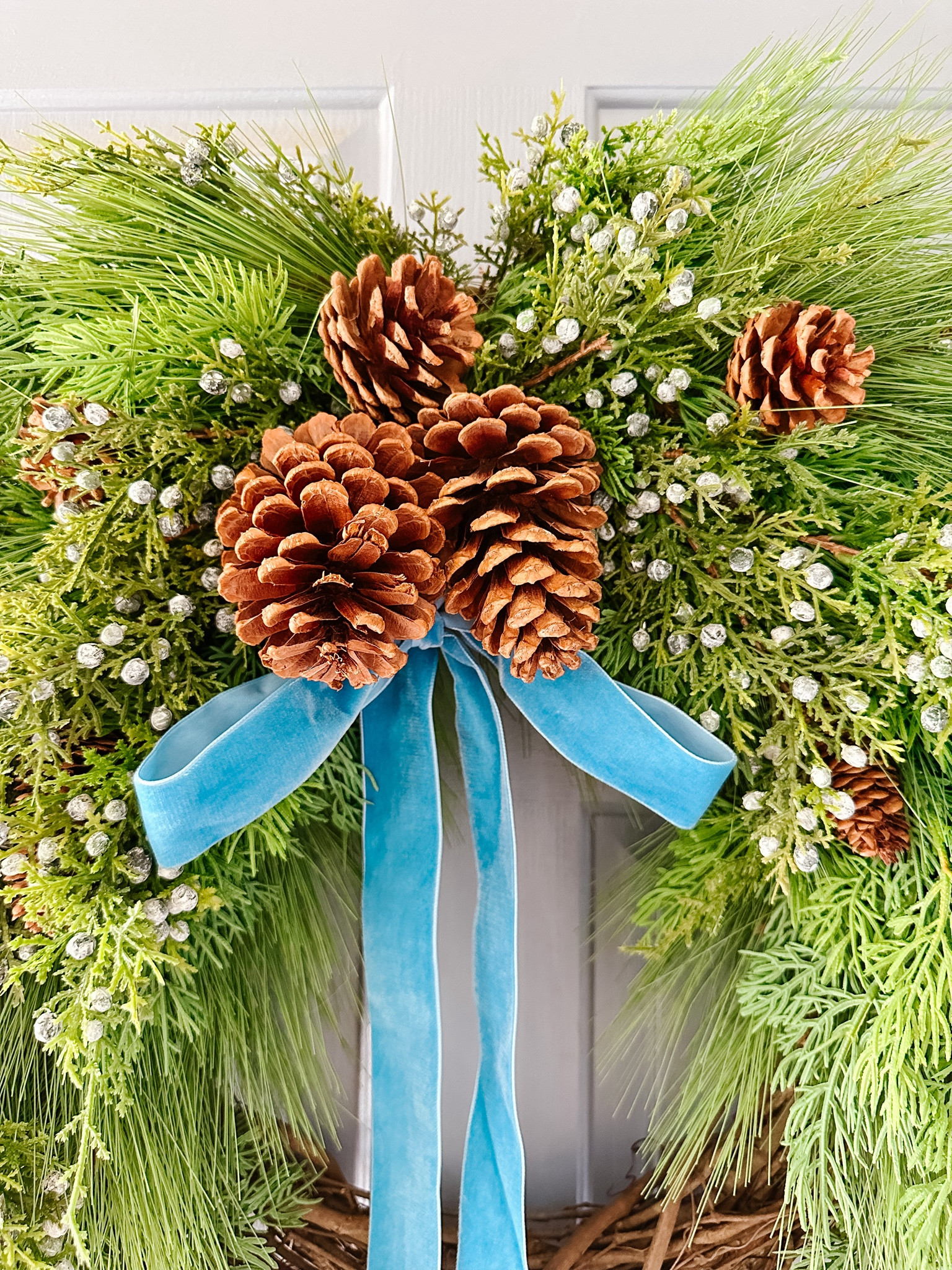 Beautiful cedar and juniper Christmas wreath.

#LTKHoliday #LTKSeasonal #LTKHome