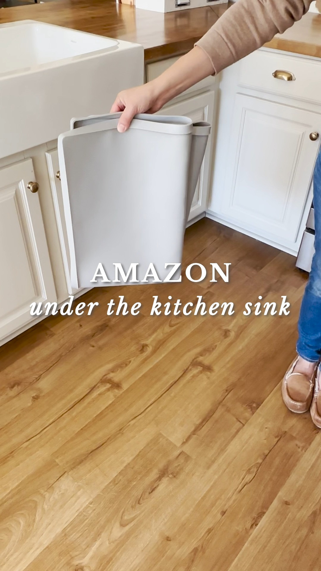 Under the kitchen sink organization / cabinet organization / kitchen storage

#LTKHome #LTKWatchNow