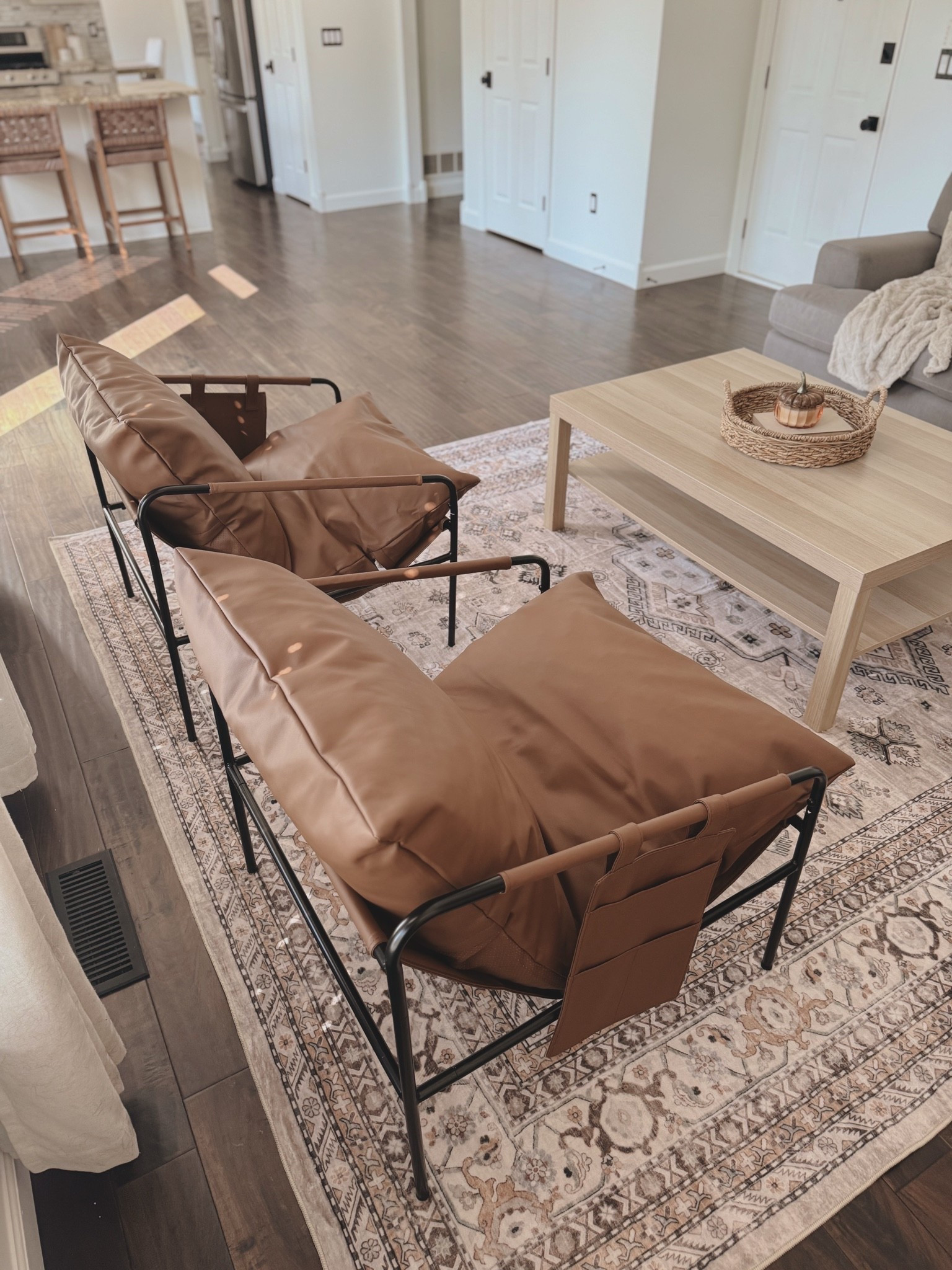 Leather accent chairs!

#LTKHome