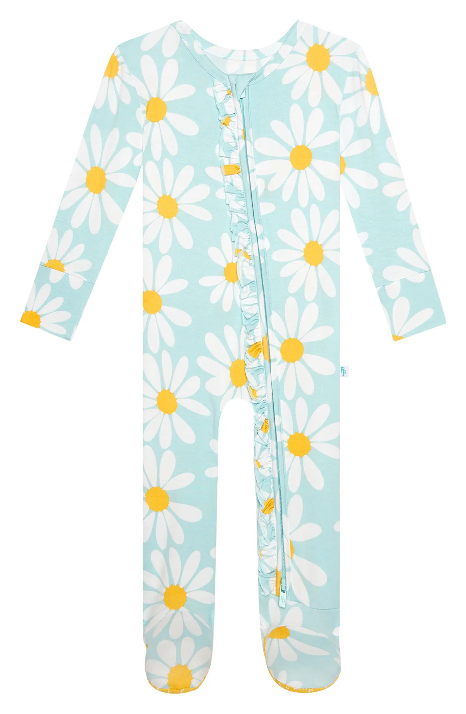 Carolyn Floral Fitted Footie Pajamas | Nordstrom