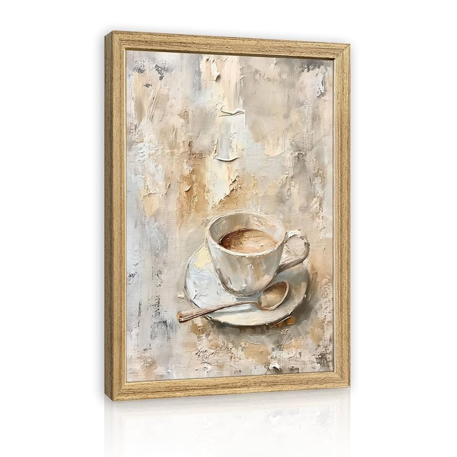 WLHARTT Vintage Coffee Wall Art, Minimalist Art, Cafe Bar Wall Decoration, Retro Artwork Kitchen ... | Amazon (US)