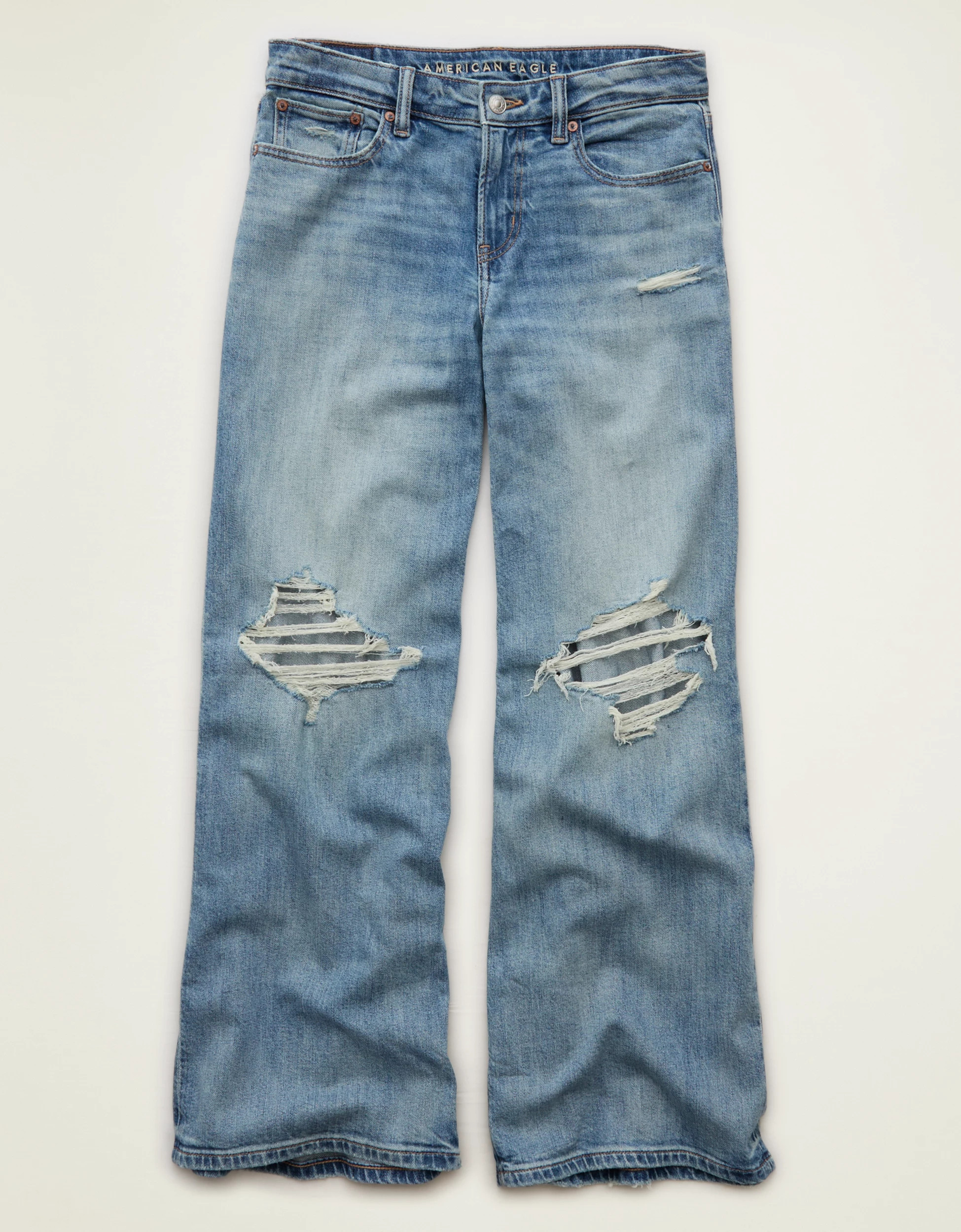 AE Low-Rise Baggy Ultra-Wide Leg Jean | American Eagle Outfitters (US & CA)