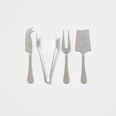 4pc Stainless Steel Cheese Knive Serving Set - Threshold™ | Target
