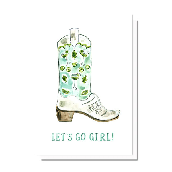 Let's Go Girl Boot Card | Evelyn Henson