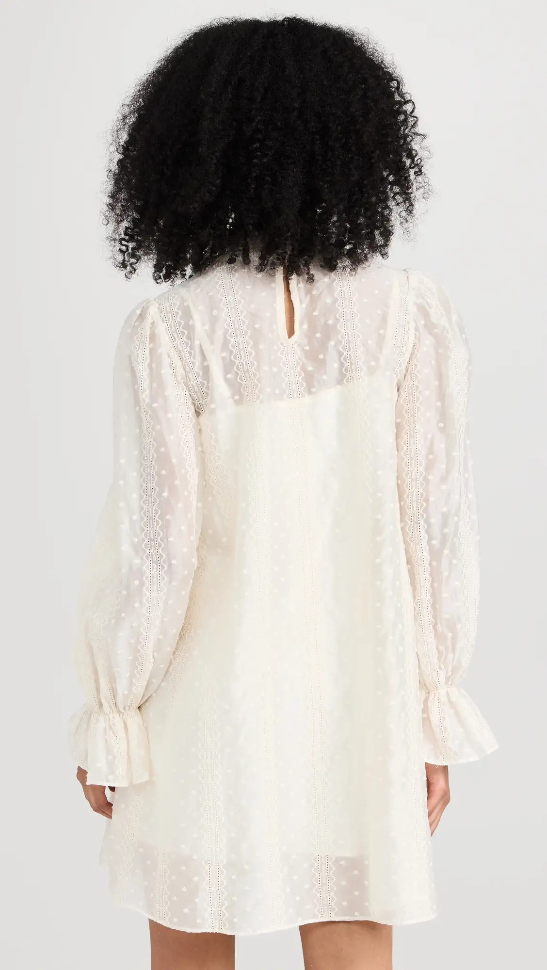 English Factory Embroidered Organza Smock Neck Dress | Shopbop | Shopbop