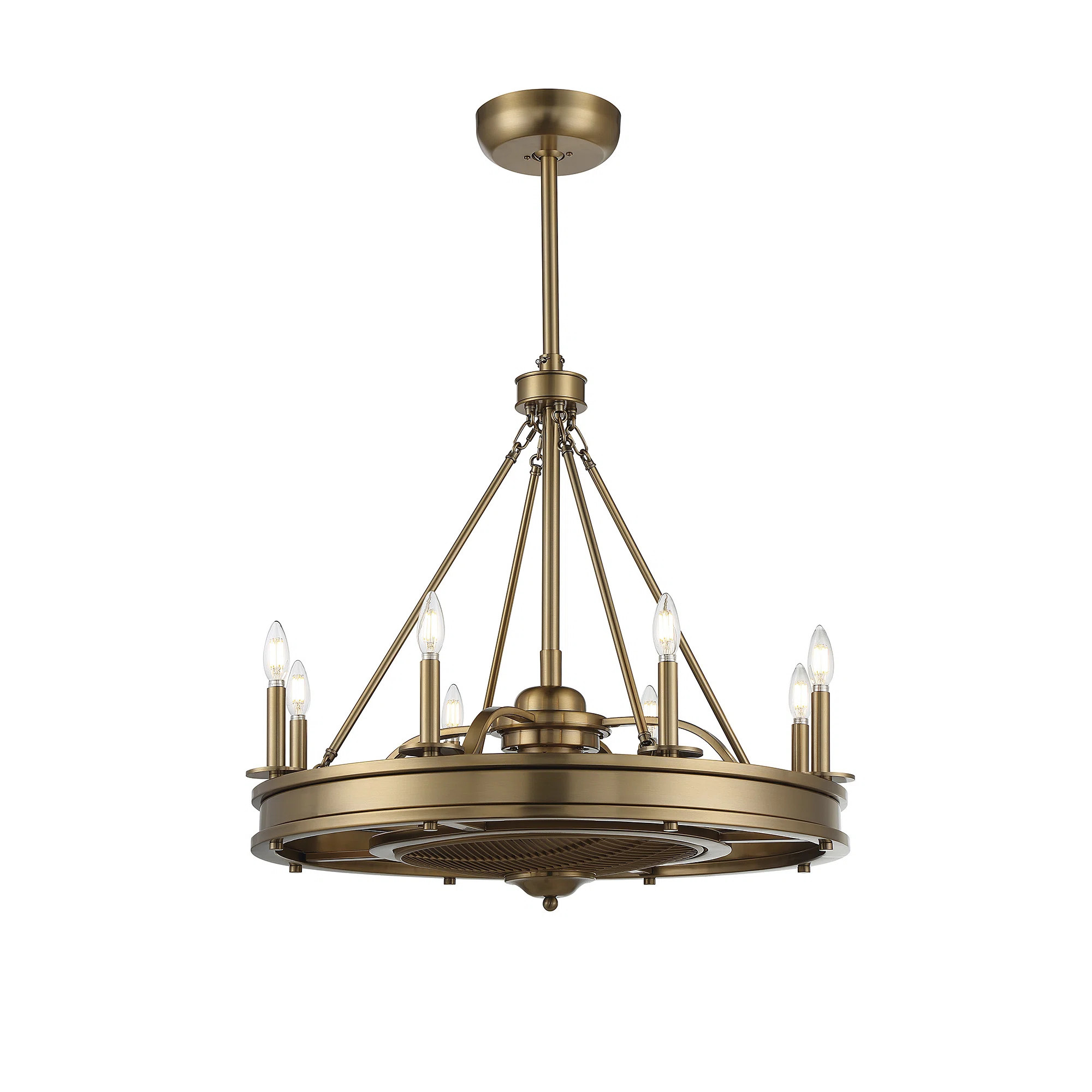 Taylorsville 30" 8-Light Fandelier with Remote Control | Birch Lane