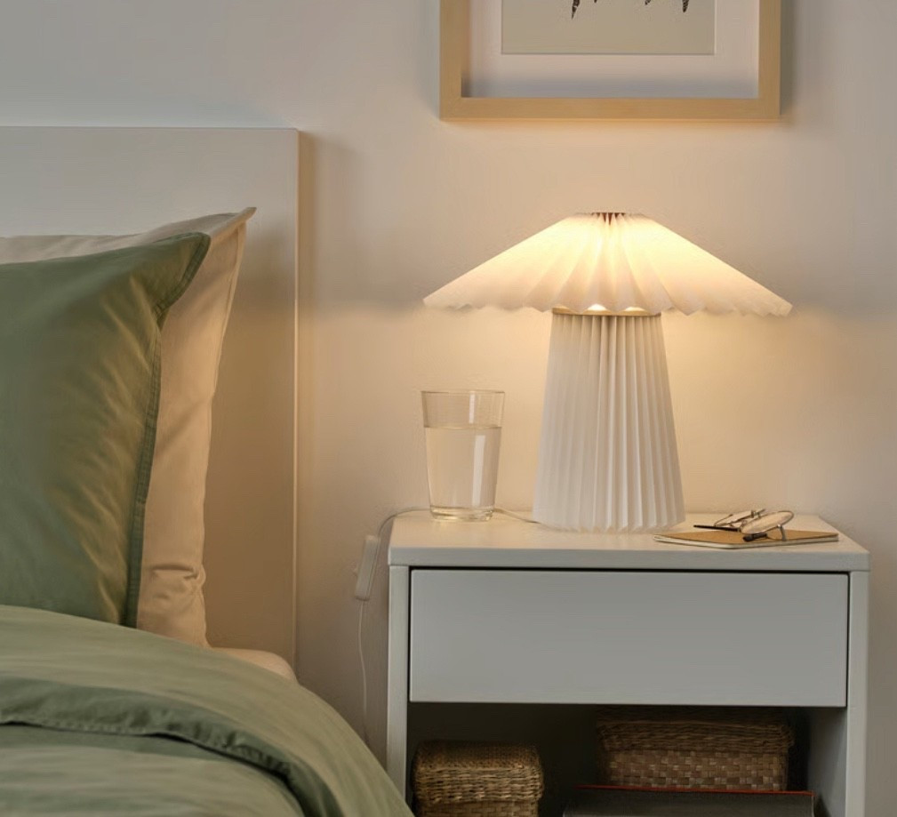 Pleated lamp by IKEA, table or counter top perfection KUDDLAVA

#LTKHome