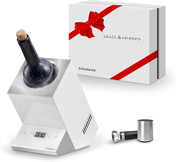 Cobalance Wine Chiller,Electric Wine Cooler Bucket for 750ml Vino or Some Champagne,Single Bottle... | Amazon (US)