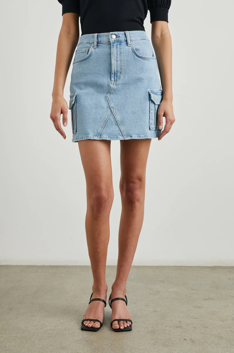 LAUREL CARGO SKIRT - CRYSTAL BLUE | Rails UK