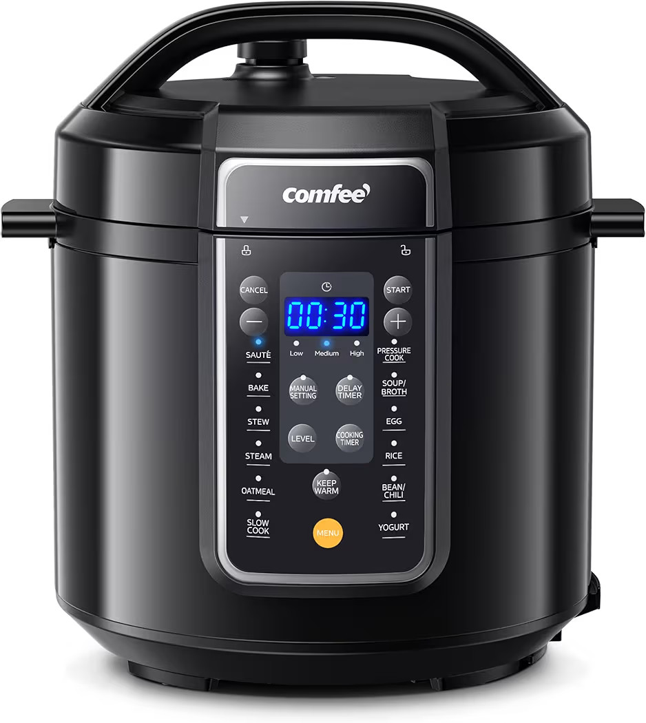 COMFEE' 12-in-1 Electric Pressure Cooker, 6 Quarts, Nonstick Pot | Amazon (US)