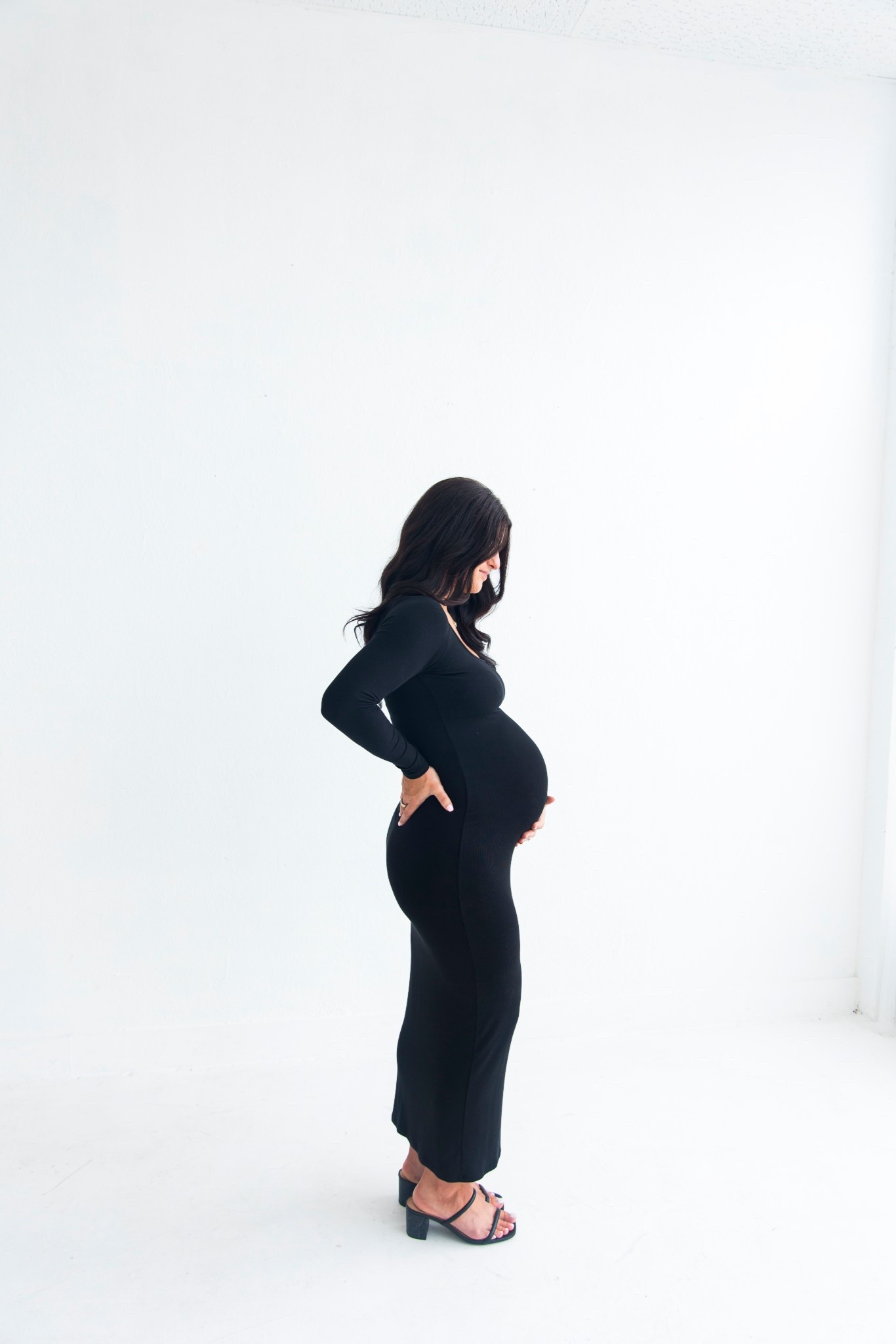 Black Maternity Shoot Dress! 
Dress: Size M 

#LTKBump #LTKBeauty #LTKMidsize