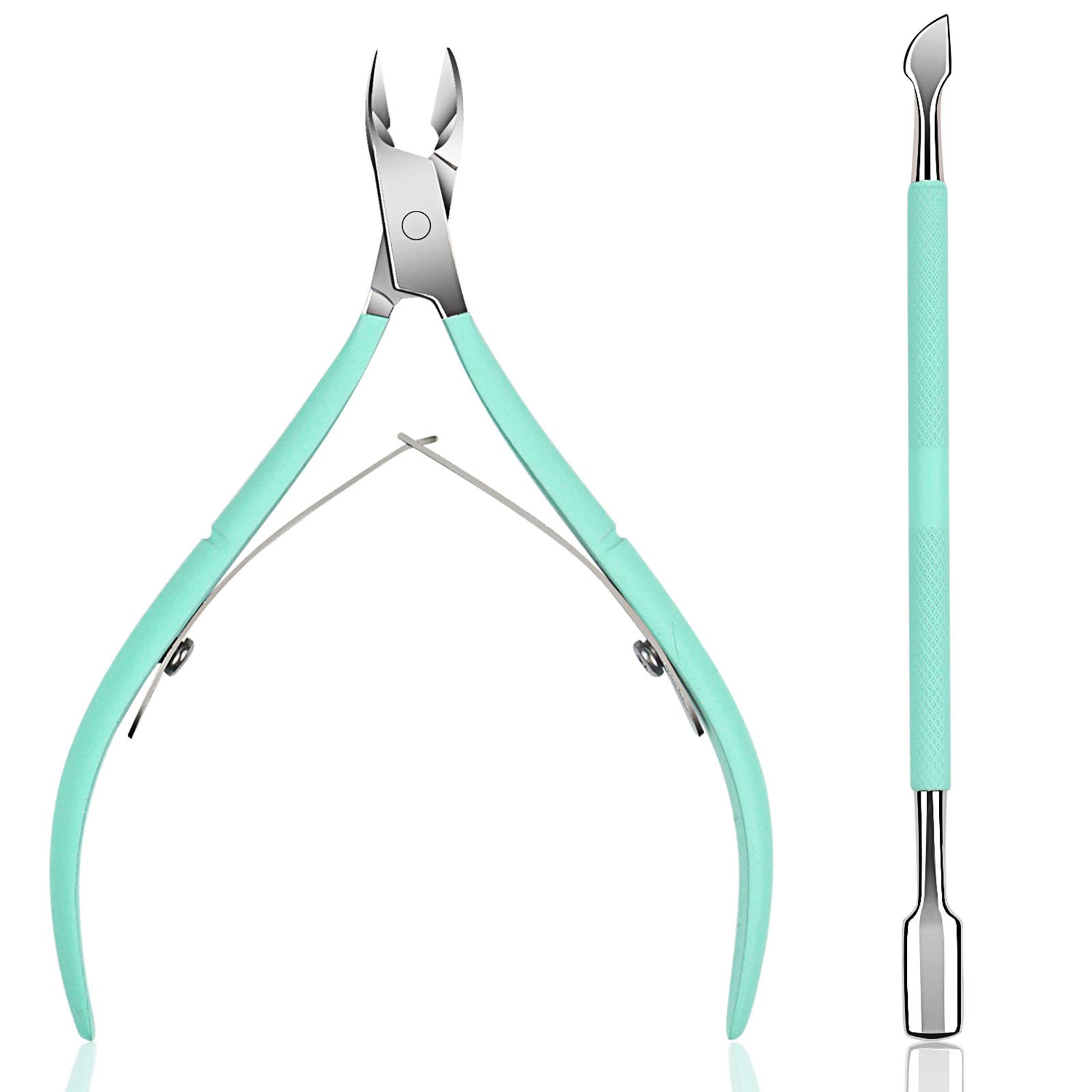 Ejiubas Cuticle Trimmer with Cuticle Pusher Cuticle Nipper Professional Grade Stainless Steel Cut... | Amazon (US)