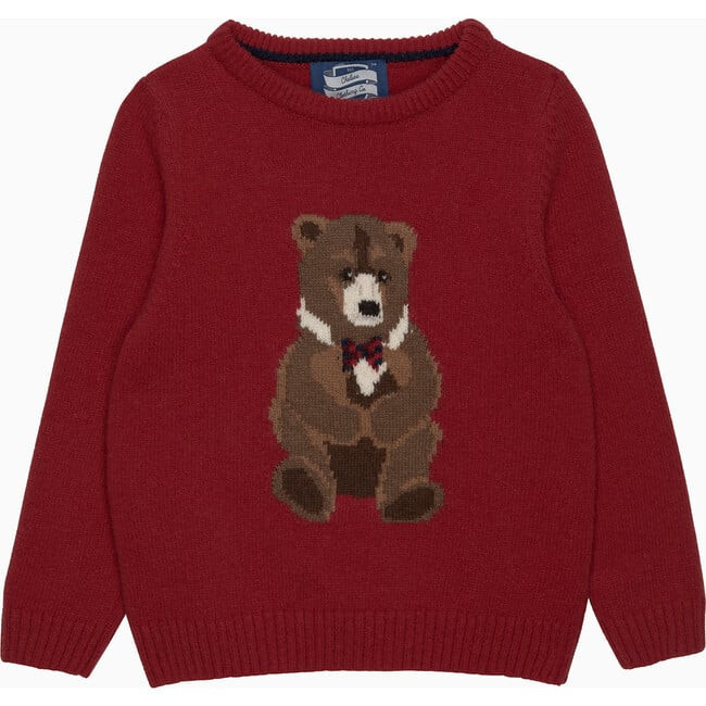 Trotters London | Kids Timothy Teddy Jumper, (Red, Size 2-3Y) | Maisonette | Maisonette