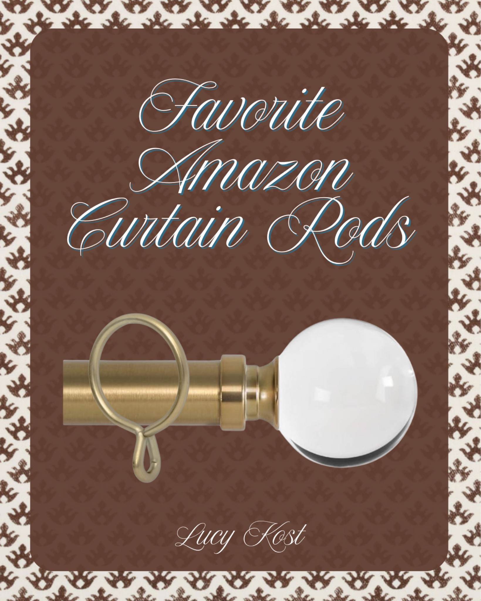 Obsessed with these brushed gold curtain rods from Amazon! The acrylic ball end caps add the perfect touch of elegance. ✨ 

#AmazonFinds #HomeDecor

#LTKFindsUnder100 #LTKHome