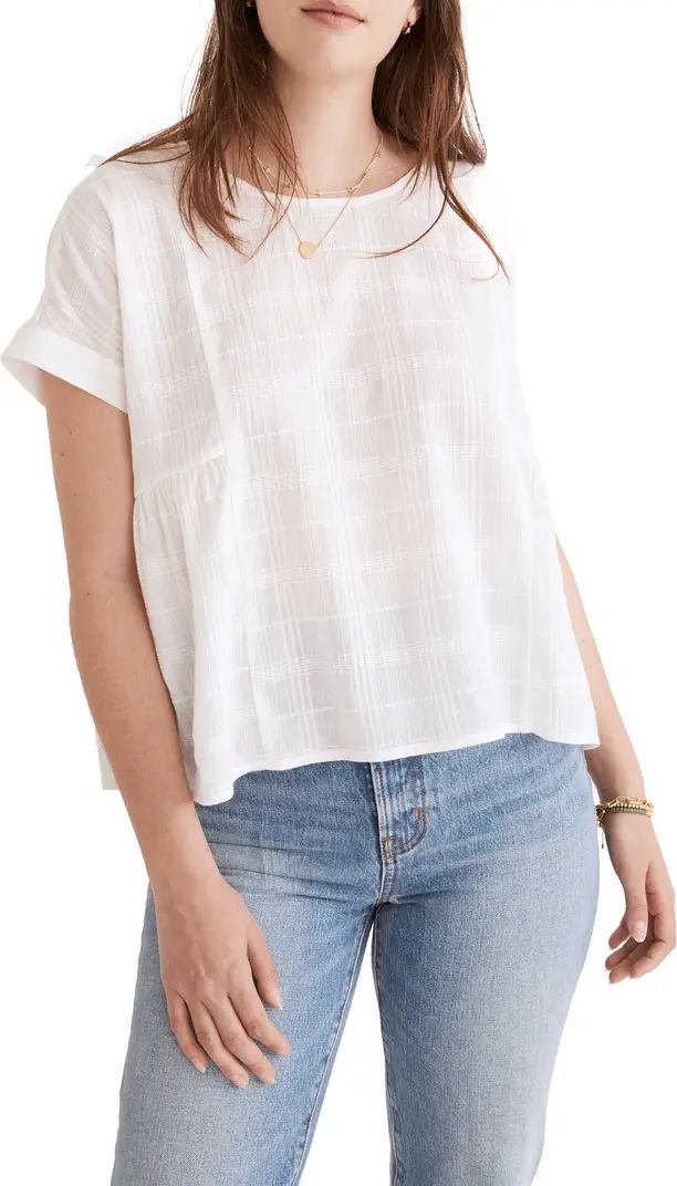 Minnie Semisheer Cotton Gauze Blouse | Nordstrom