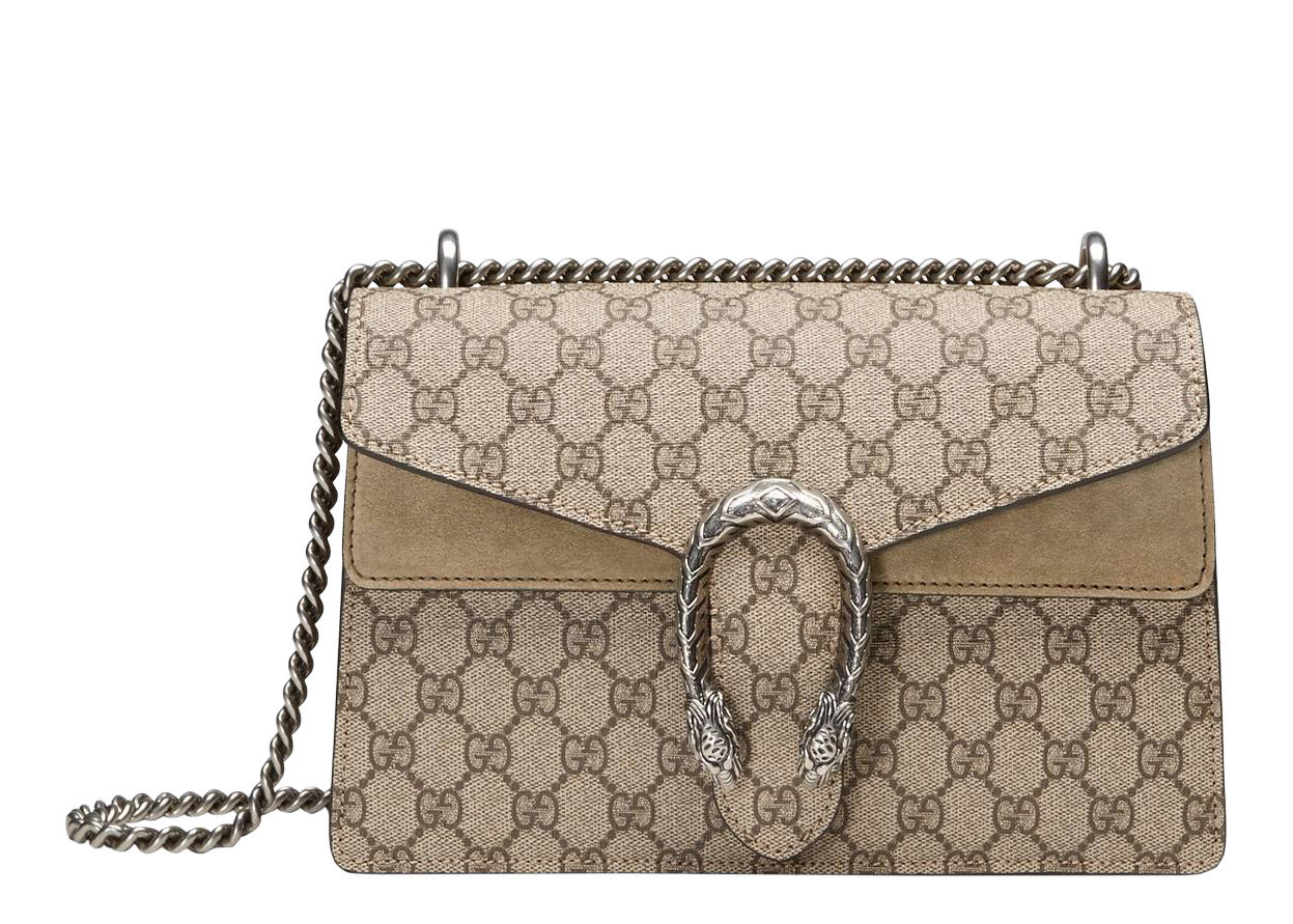 Gucci Dionysus Shoulder Bag GG Supreme Small Taupe | StockX