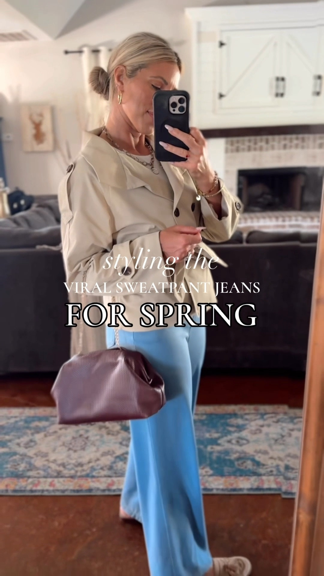 I couldn’t believe how cute the viral sweatpant jeans were styled for Spring, but went with the more affordable option from Amazon 😉 

⭐️ To shop, visit my LTK ( in bio 👉jackiemariecarr_ ) for this cute Spring outfit and all my elevated feminine fits.

Spring outfits women 2026, elevated casual style, easy everyday outfits, affordable fashion, fashion over 30, Amazon finds, what’s trending for spring, spring style, casual outfit idea
#casualoutfitinspo #femininestyle #amazonfashionfinds #classychic #trendy 

#LTKWorkwear #LTKootd #LTKgrwm