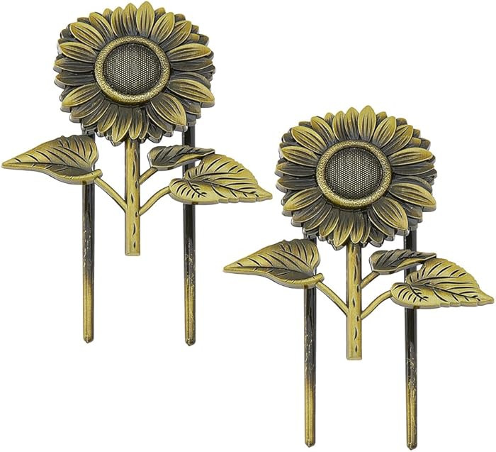 SUPERFINDINGS 2PCS Metal Page Holder Zinc Alloy Sunflower Book Clip Book Open Holder Vintage Book... | Amazon (US)