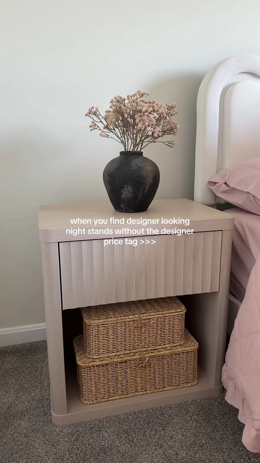 Designer looking nightstands without the designer price tag from Wayfair. Love this neutral color. 

￼#nightstand #wayfair #bedroomdecor

#LTKSaleAlert #LTKHome