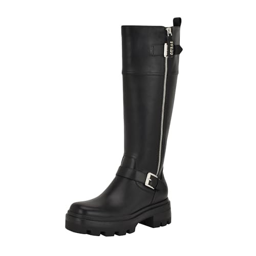 Guess Women's LYNNIE Knee High Boot, Black 002, 5 | Amazon (US)