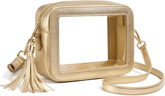 Clear Bag for Stadium Events, Clear Purse Stadium Approved Crossbody Bag for Concerts Sports Fest... | Amazon (US)