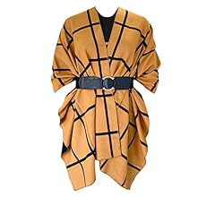 Moss Rose Women's Shawl Wrap Poncho Ruana Cape Open Front Cardigan Shawls for Fall Winter | Amazon (US)