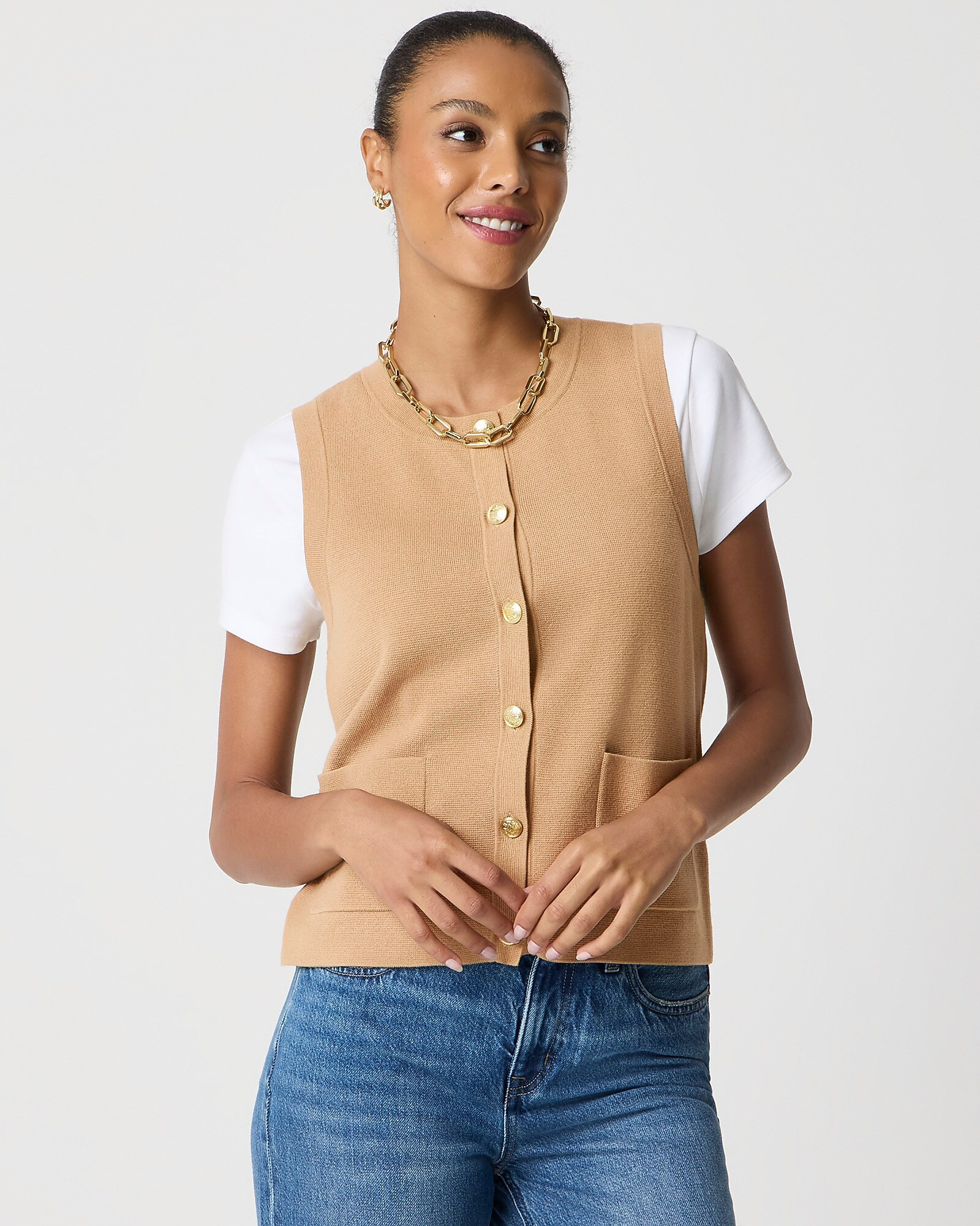 Button-up sweater-vest | J.Crew Factory