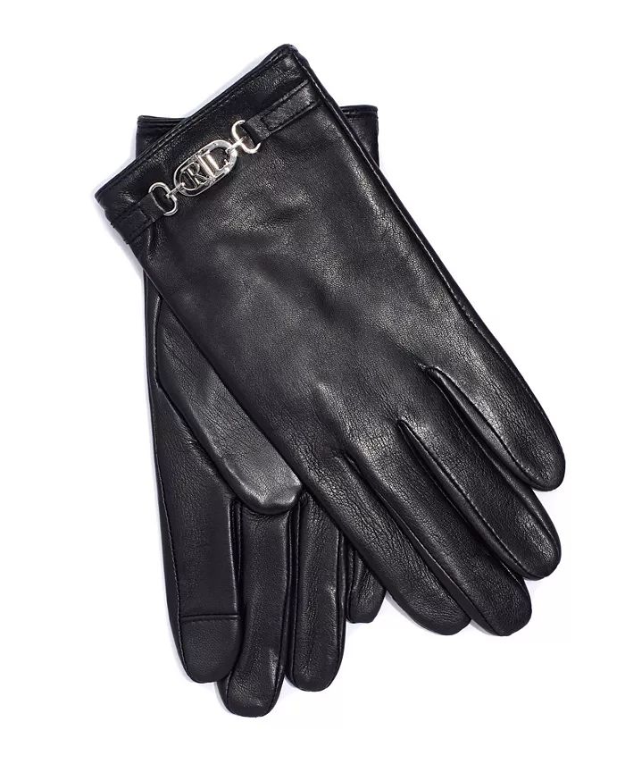 Women's Logo Hardware Belt Leather Glove | Macys (US)