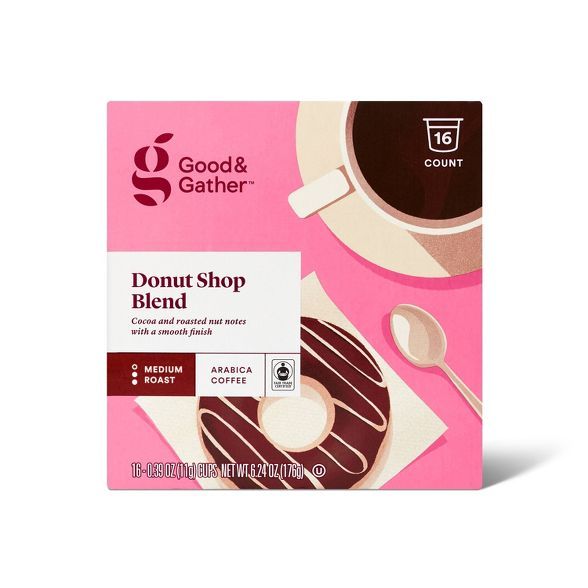 Donut Shop Medium Roast Single Serve Pods - 16ct - Good & Gather™ | Target