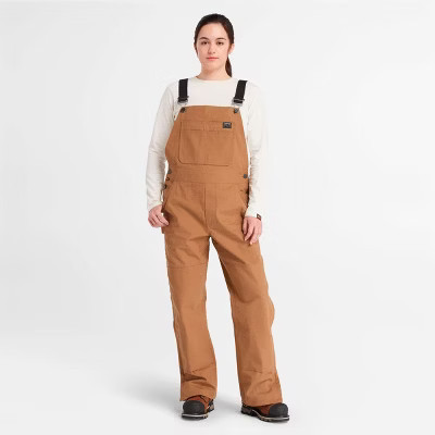 Timberland PRO Women's Gritman Bib Overall, Dark Wheat, Medium | Target