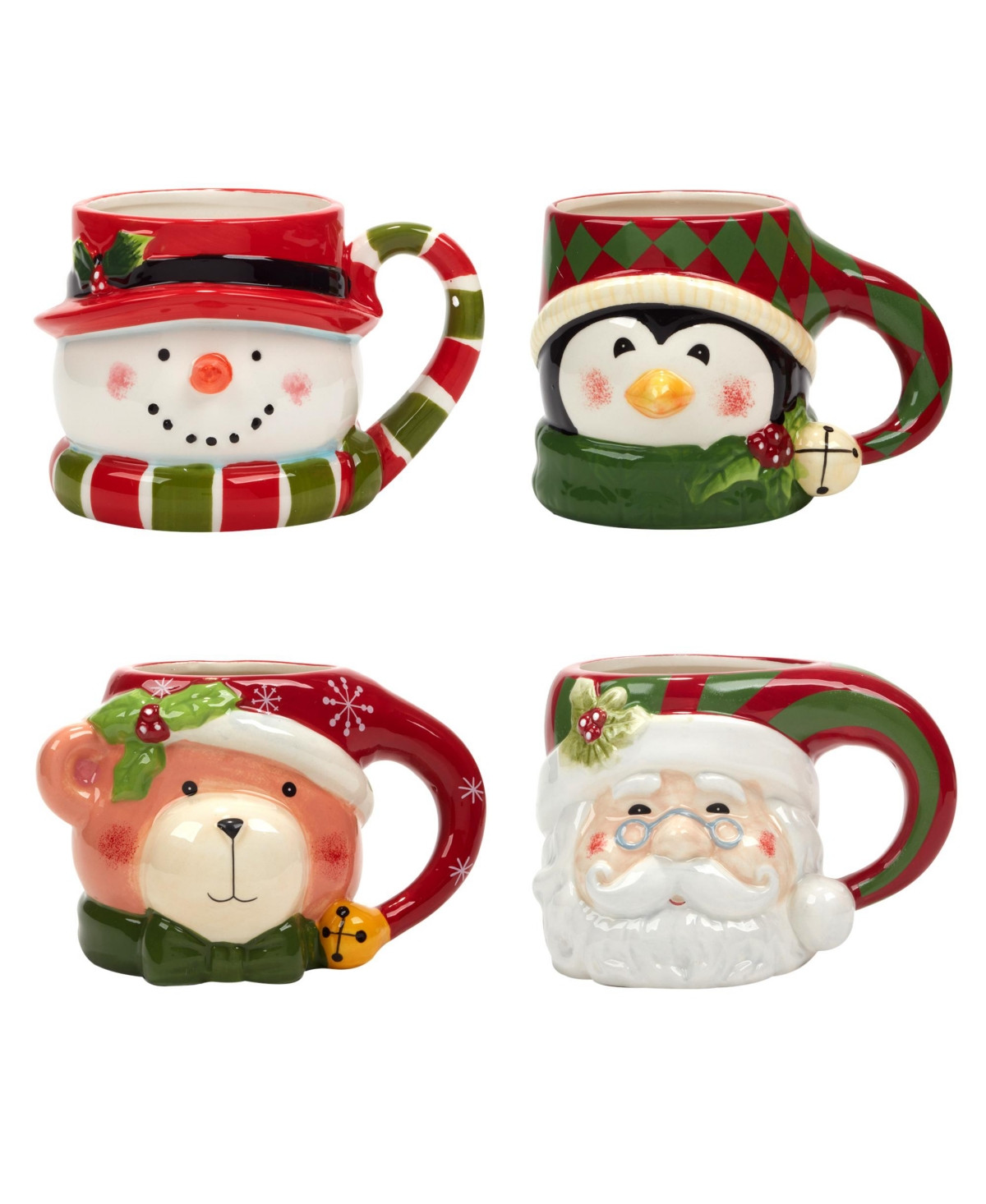 Certified International Holiday 4 Piece Mug Set | Macys (US)