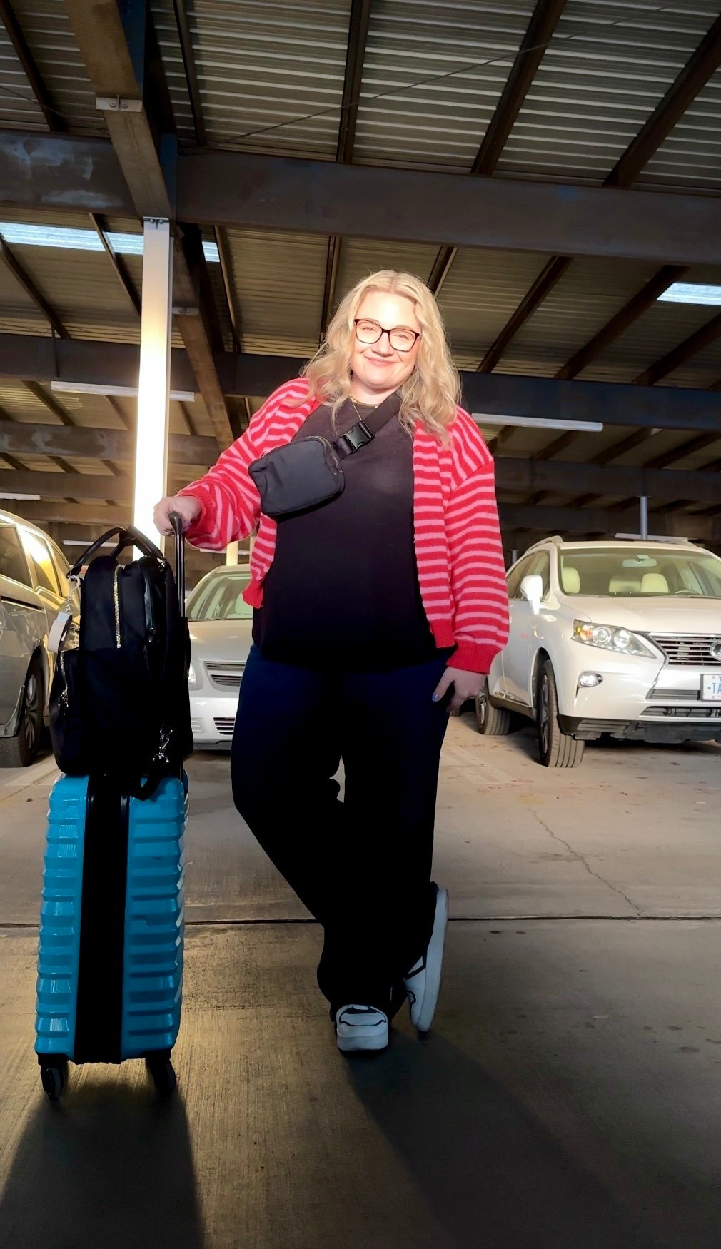 Another day, another work trip! Wearing my favorite sweater and jeans combo. Size 16 jeans size L tank and XXL sweater! 

#LTKootd #LTKWorkwear #LTKMidsize