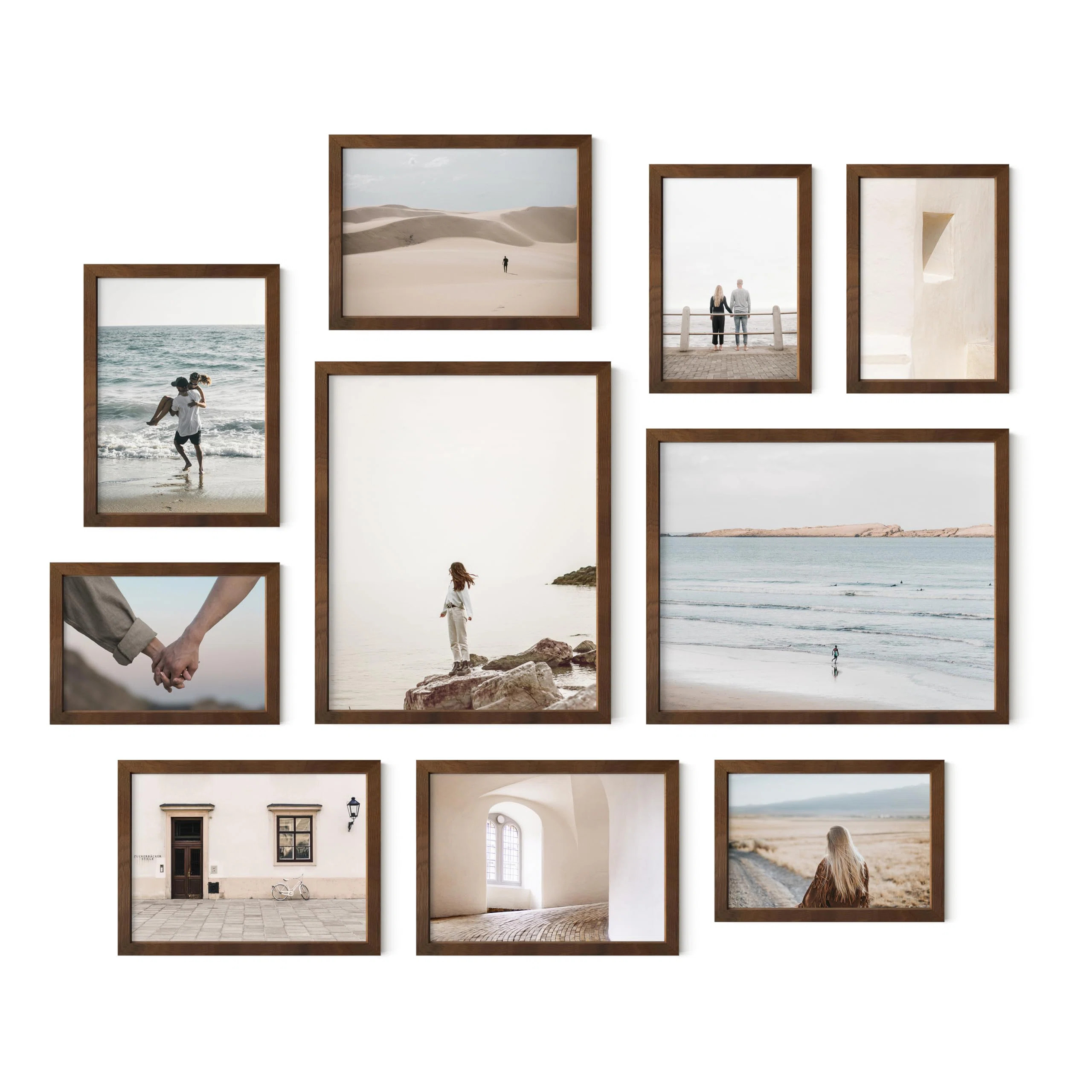 Oak Gallery Wall Frames 10 Pack (Set of 10) | Wayfair North America