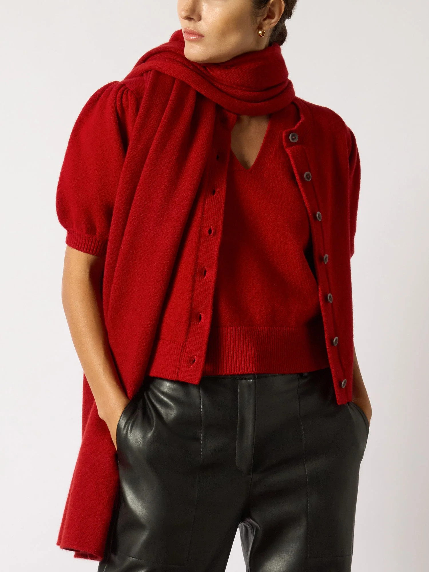 Women's Havana Sweater in Crimson | Brochu Walker | Brochu Walker