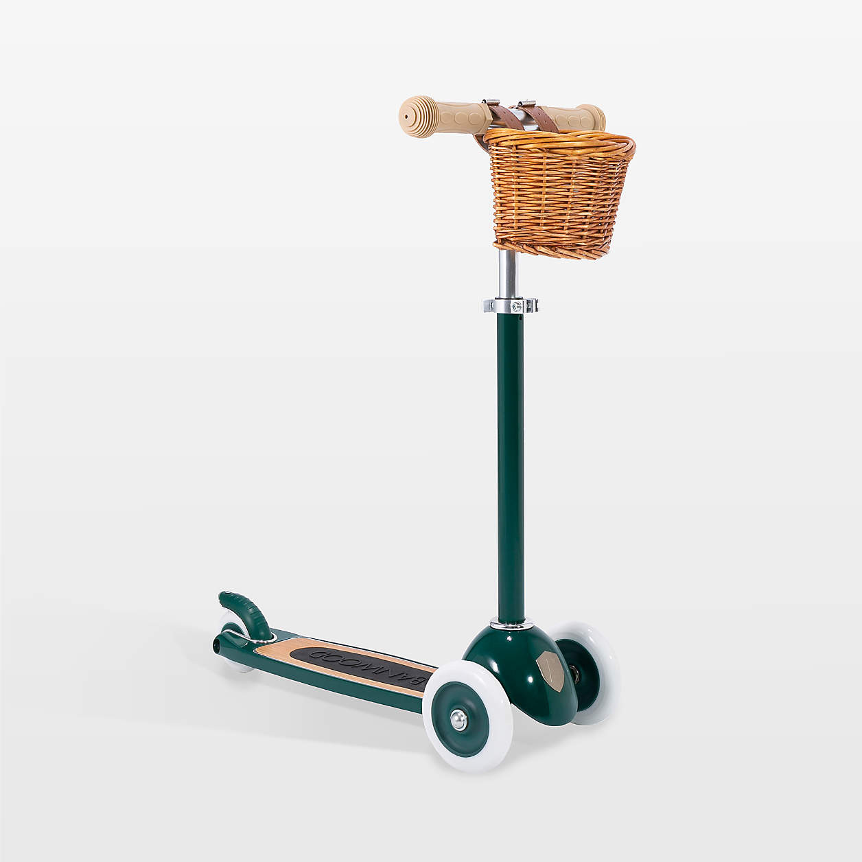 Banwood Navy Blue 3-Wheel Kids Scooter with Basket + Reviews | Crate & Kids | Crate & Barrel