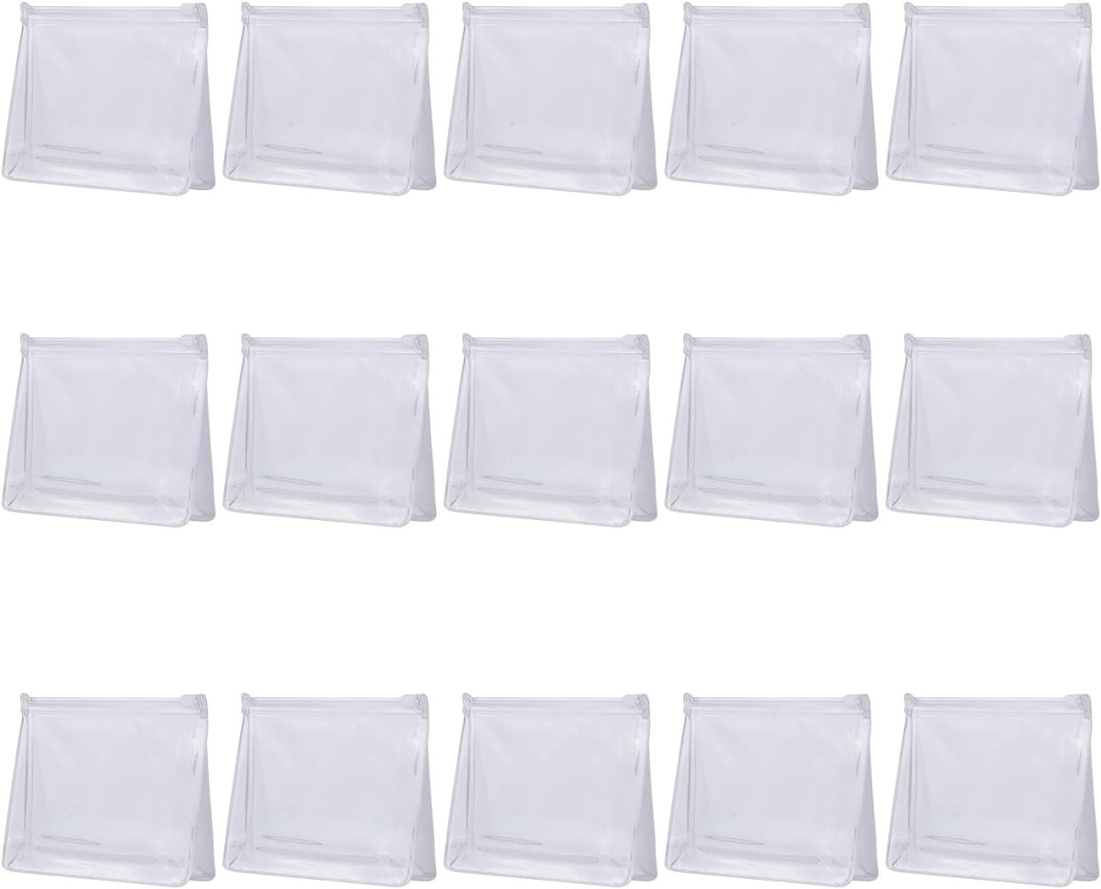 Arroyner 20 PCS Mini Clear Makeup Bag Small Clear Plastic Cosmetic Bags with Zipper Travel Toilet... | Amazon (US)