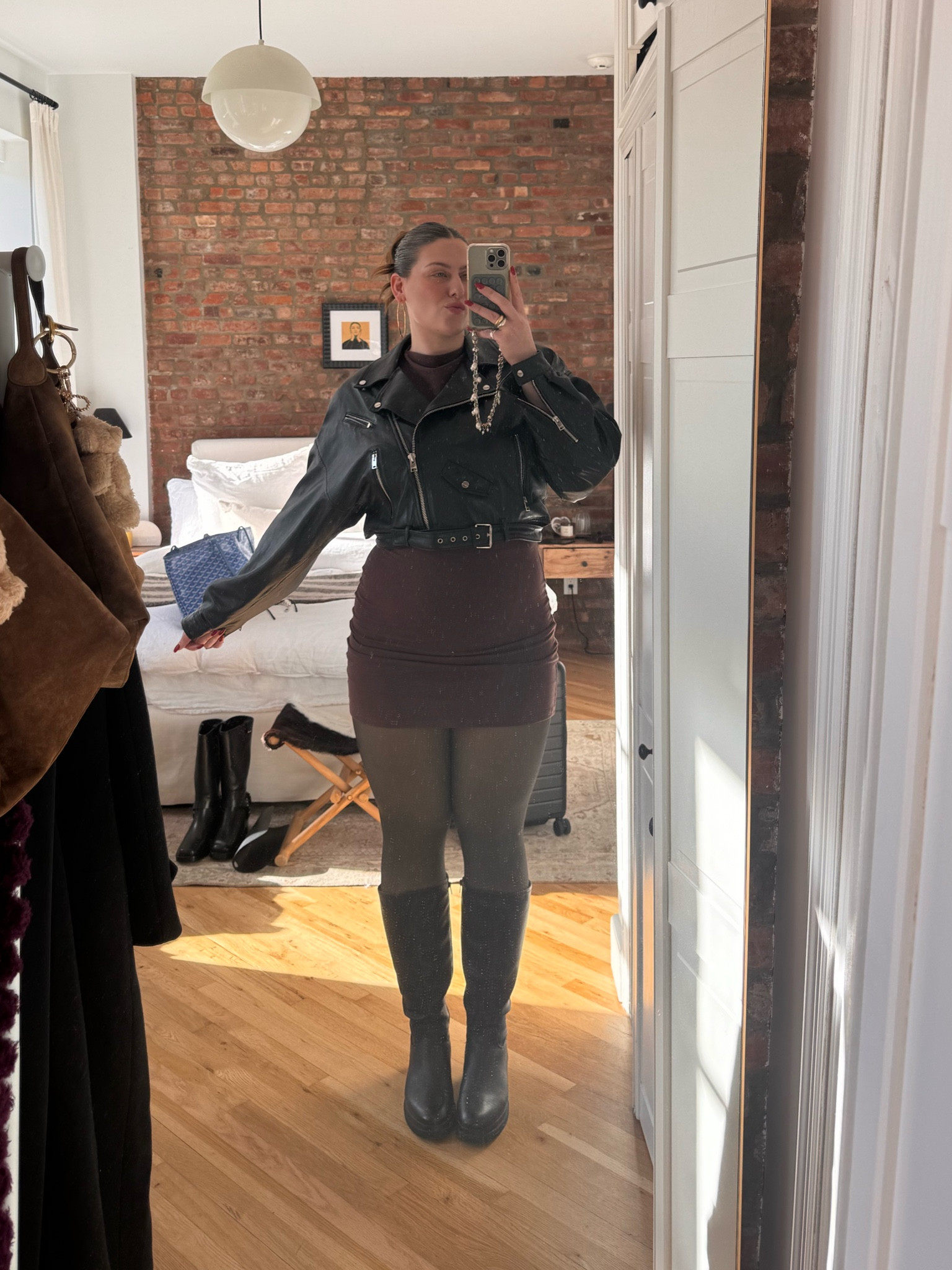 Winter outfit ✨ tights are fleece lined from Noosh!

#LTKMidsize